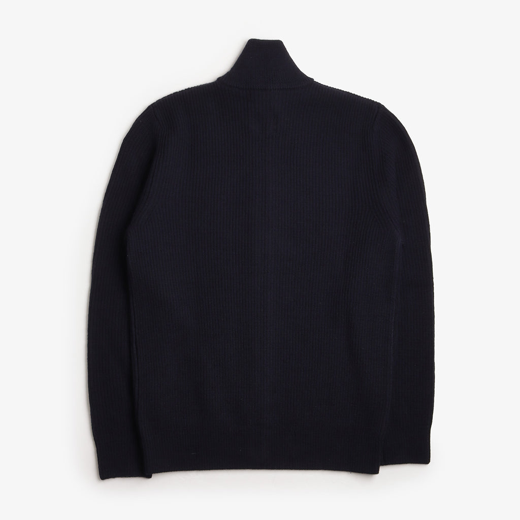 Norse Projects Hagen Cotton Wool Jacket, Dark Navy, Detail Shot 2
