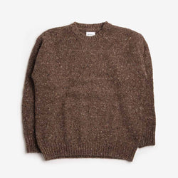 thumbnail Norse Projects Jonas Donegal Diamond Sweater, Seal Brown, Detail Shot 1