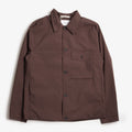 Norse Projects Marcus Windstopper Overshirt, Seal Brown, Detail Shot 1
