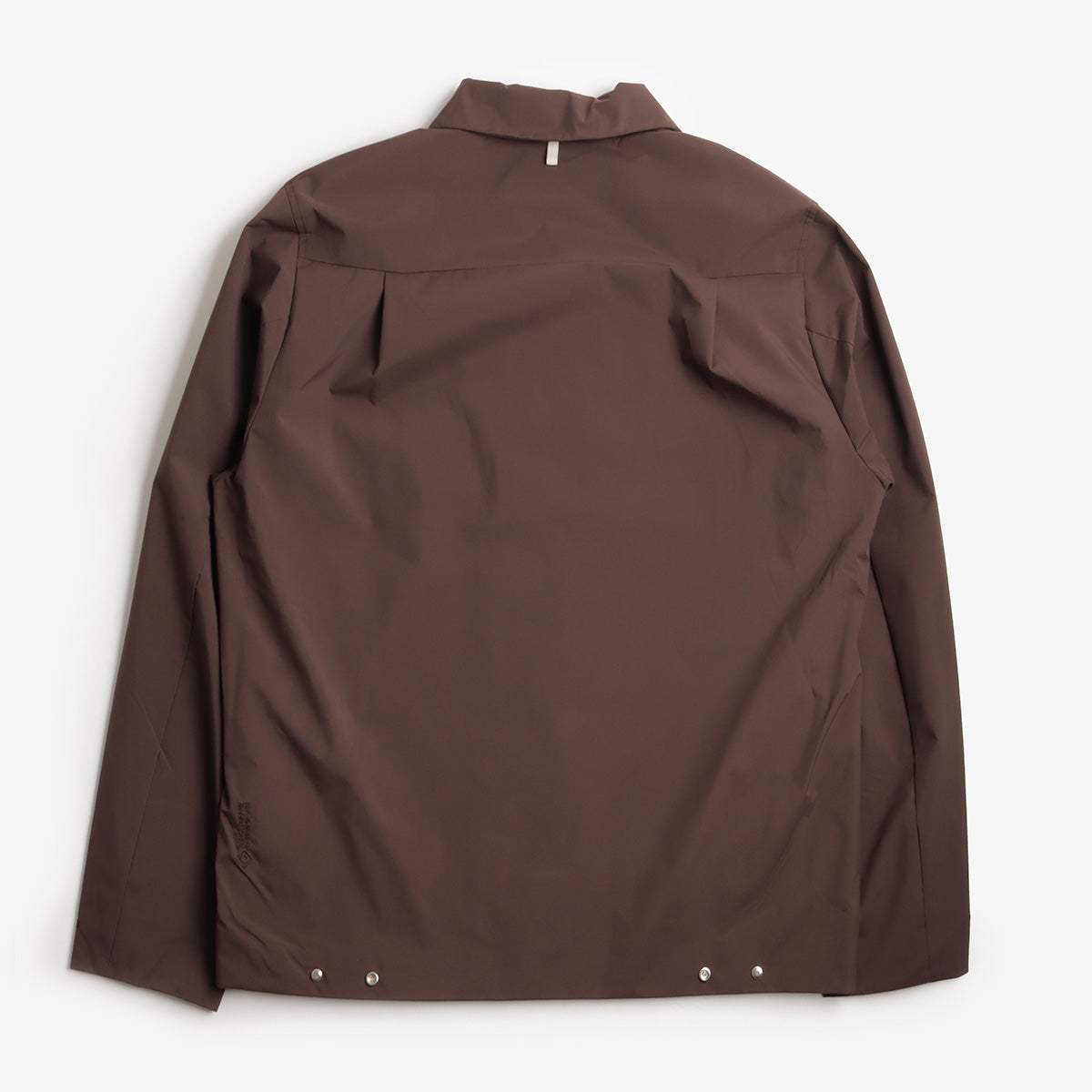 Norse Projects Marcus Windstopper Overshirt, Seal Brown, Detail Shot 2
