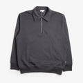 Norse Projects Norse Standard Half Zip Sweatshirt, Graphite, Detail Shot 1