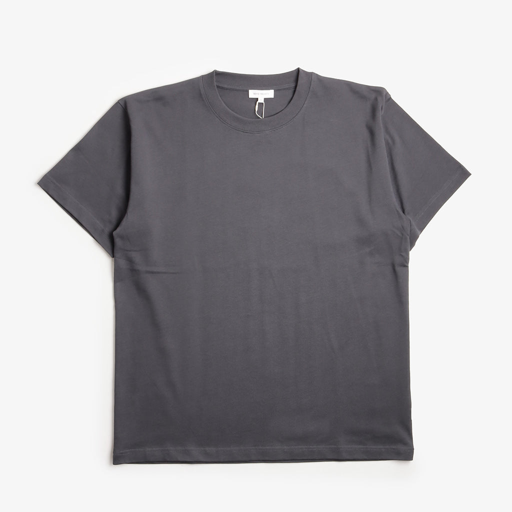 Norse Projects Norse Standard Heavy Loose T-Shirt, Graphite, Detail Shot 1