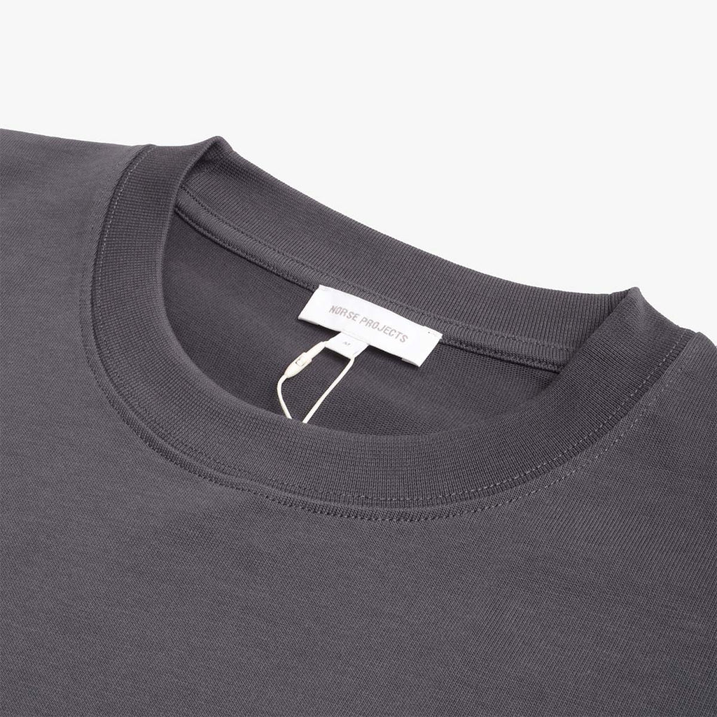 Norse Projects Norse Standard Heavy Loose T-Shirt, Graphite, Detail Shot 2