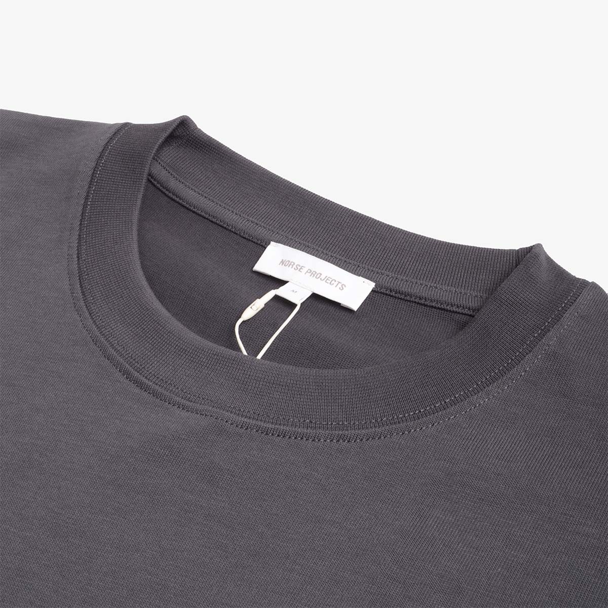 Norse Projects Norse Standard Heavy Loose T-Shirt, Graphite, Detail Shot 2