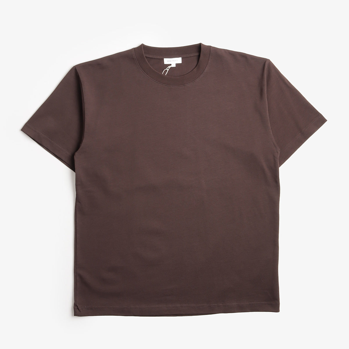 Norse Projects Norse Standard Heavy Loose T-Shirt, Seal Brown, Detail Shot 1