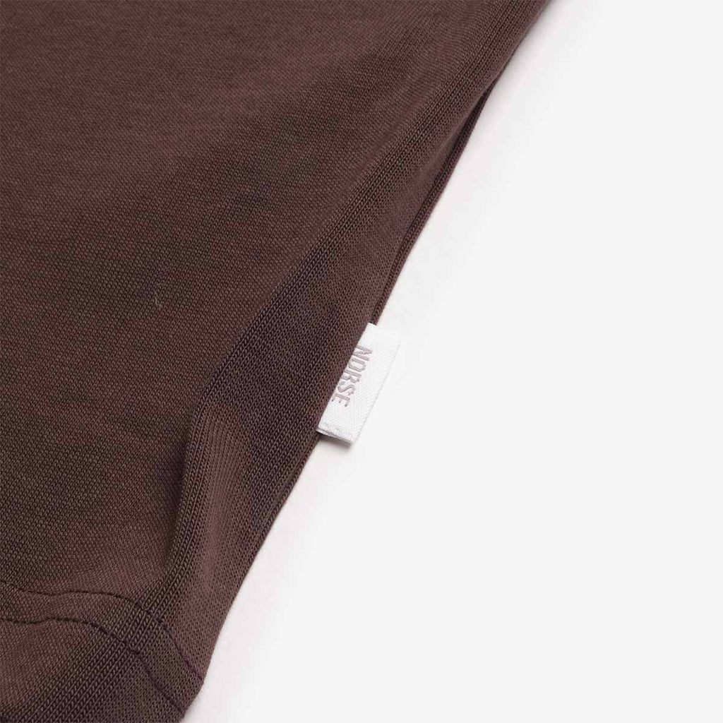 Norse Projects Norse Standard Heavy Loose T-Shirt, Seal Brown, Detail Shot 3