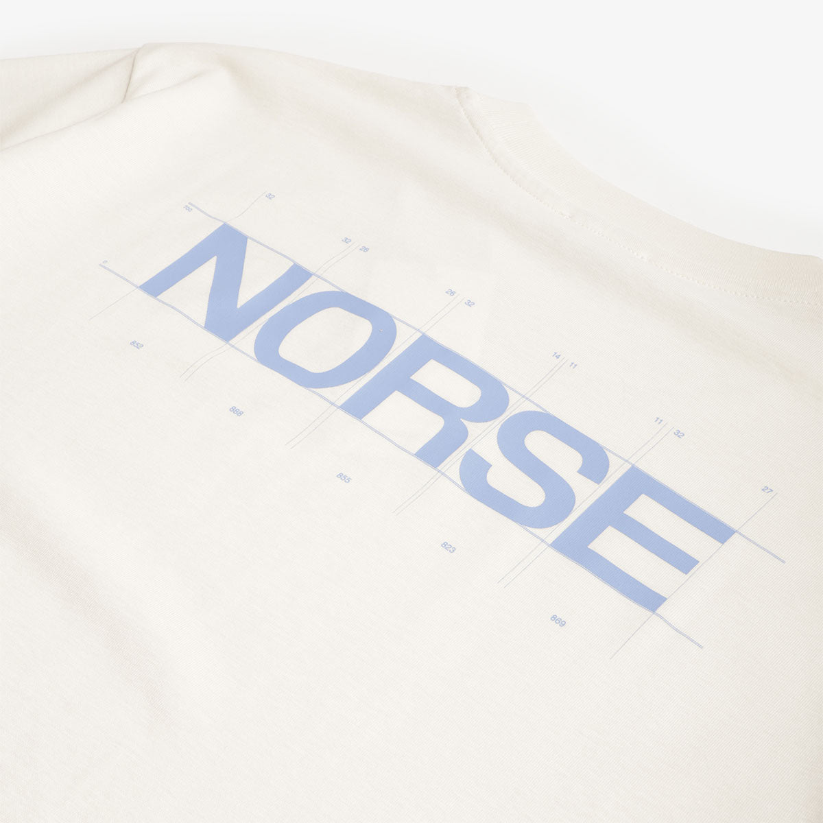 main Norse Projects Norse x BST Back Print T-Shirt, Kit White, Detail Shot 5