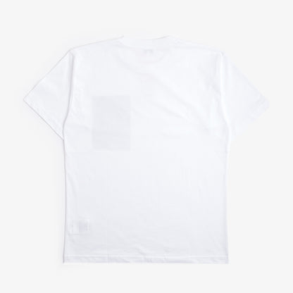 Norse Projects Simon Loose Organic Brush Stroke Print T-Shirt, White, Detail Shot 3