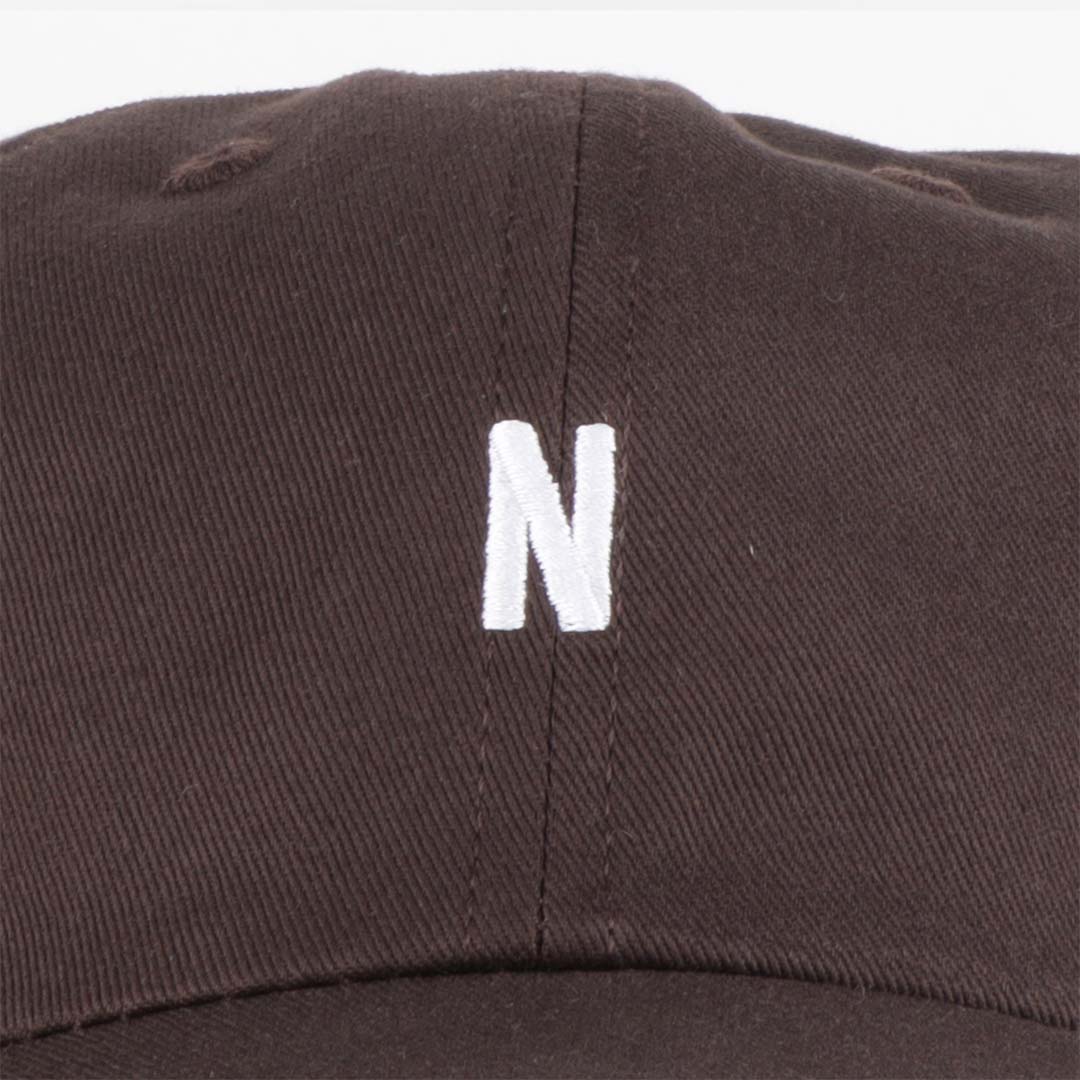 Norse Projects Twill Sports Cap, Espresso, Detail Shot 2