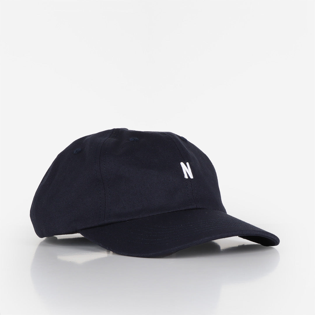 Norse Projects Twill Sports Cap, Dark Navy, Detail Shot 1