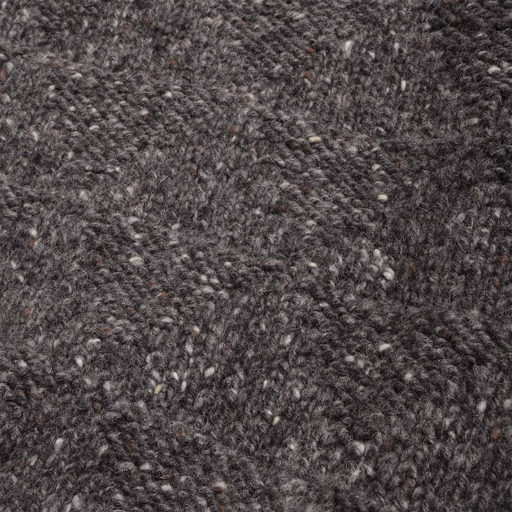 Norse Projects Jonas Donegal Diamond Sweater, Charcoal Grey, Detail Shot 4