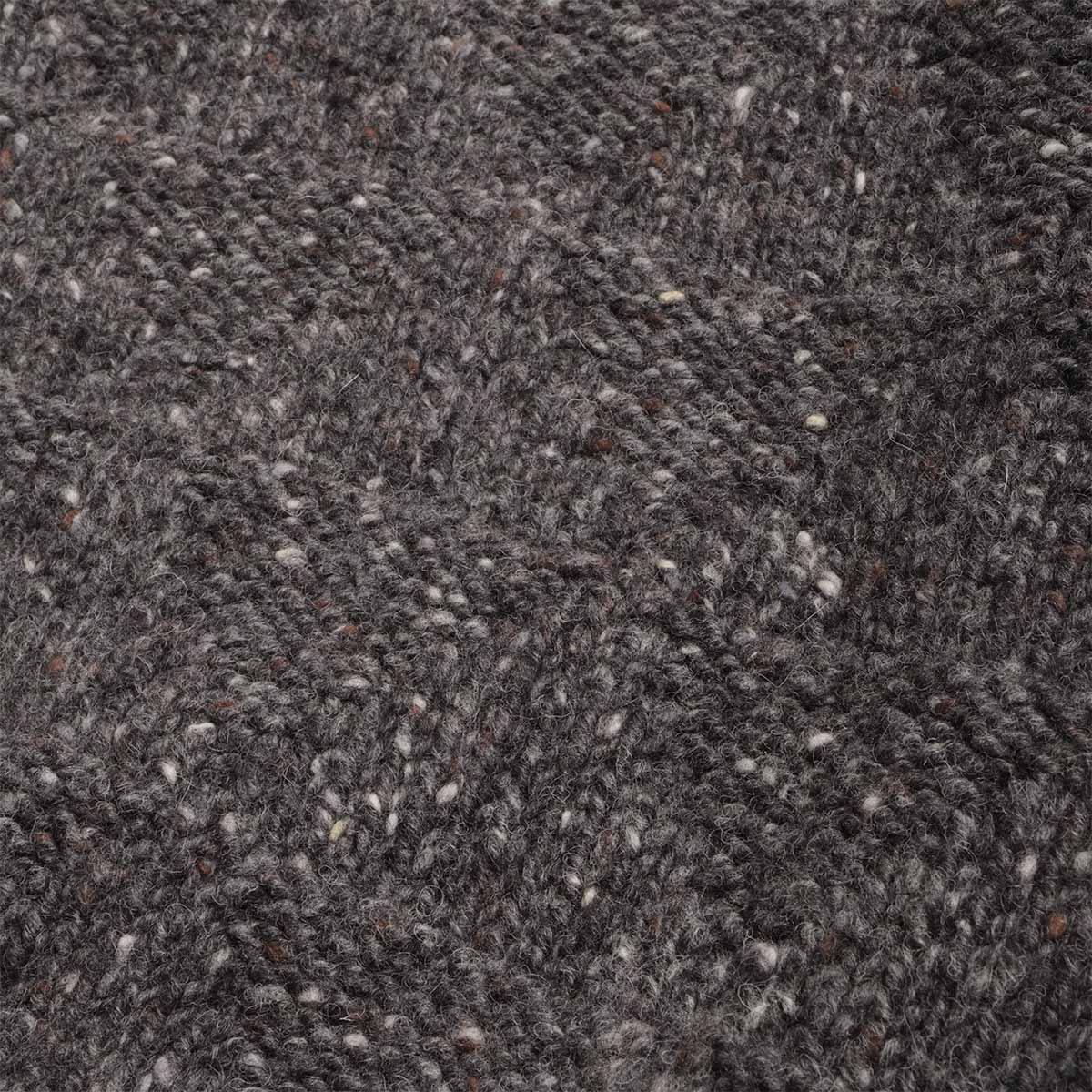 Norse Projects Jonas Donegal Diamond Sweater, Charcoal Grey, Detail Shot 4
