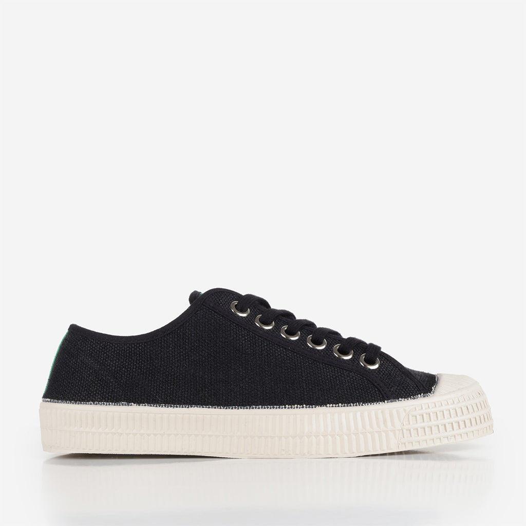 Novesta Star Master Hemp Shoes, Black, Detail Shot 1