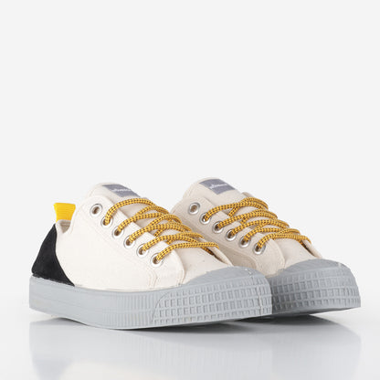 Novesta Star Master Hiker Shoes, Beige, Black, Bright Yellow, Grey, Detail Shot 2