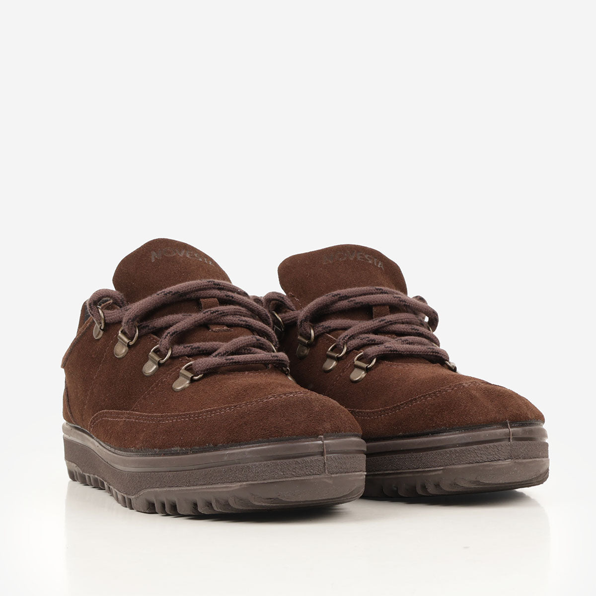 Novesta Trampky Shoes, All Suede Very Brown, Detail Shot 2