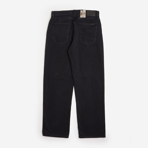 Nudie Jeans Tuff Tony Jeans in Black Vintage, back view
