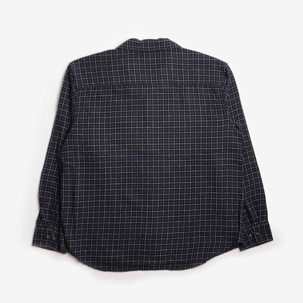 OBEY Adams Woven Shirt, Academy Navy Multi, Detail Shot 2