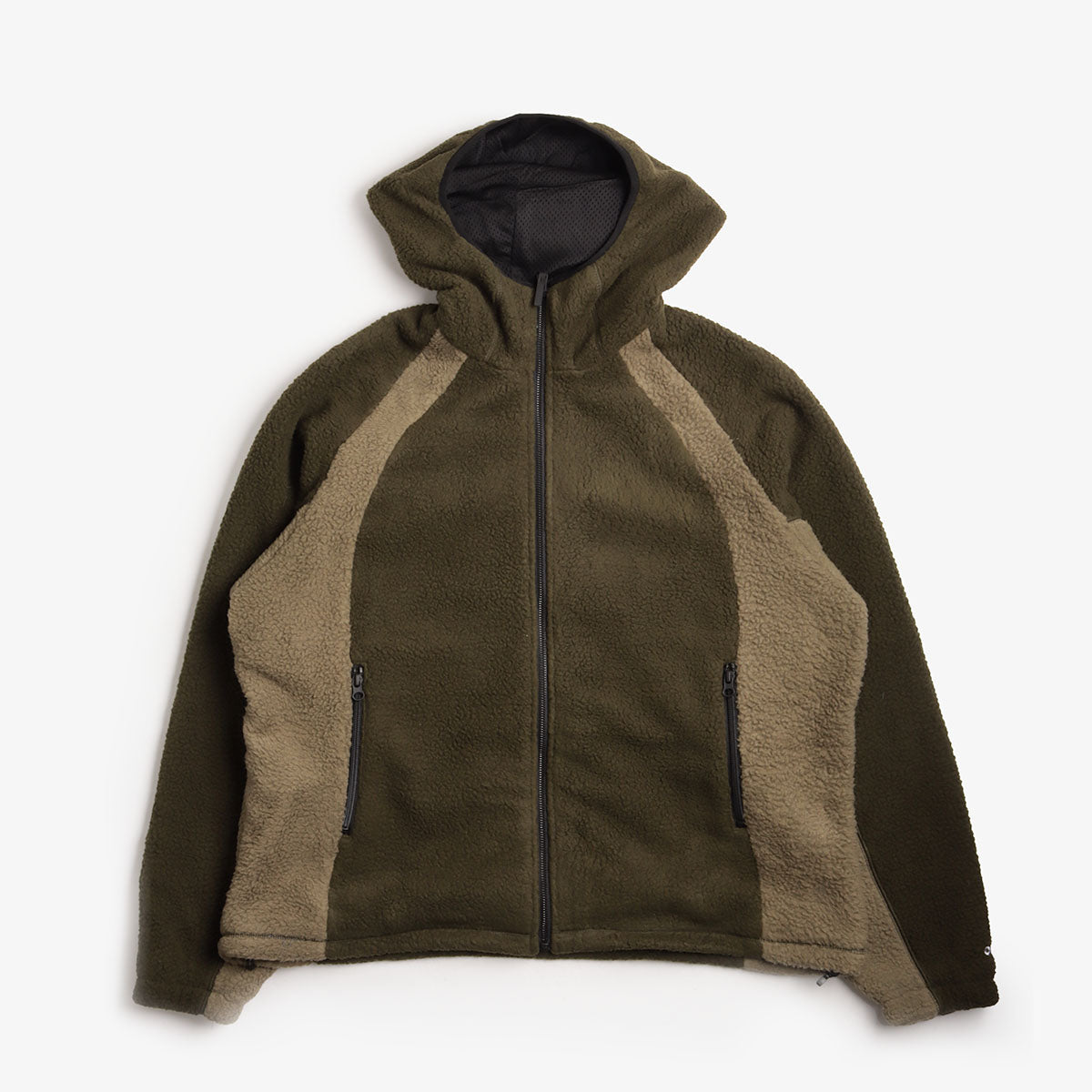 OBEY Alta Fleece Jacket, Rosin Multi, Detail Shot 1