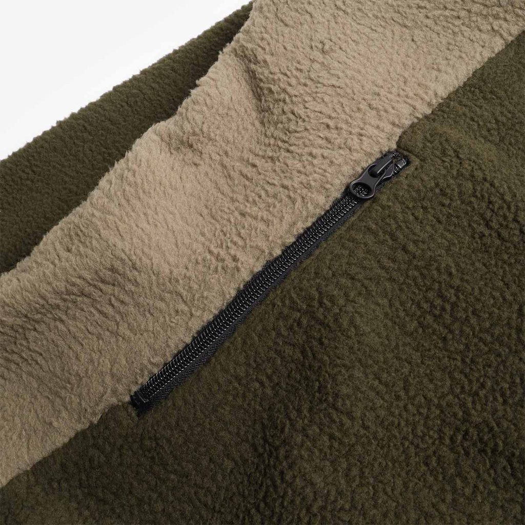 OBEY Alta Fleece Jacket, Rosin Multi, Detail Shot 2