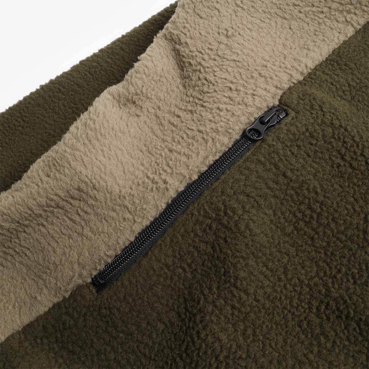 main OBEY Alta Fleece Jacket, Rosin Multi, Detail Shot 2