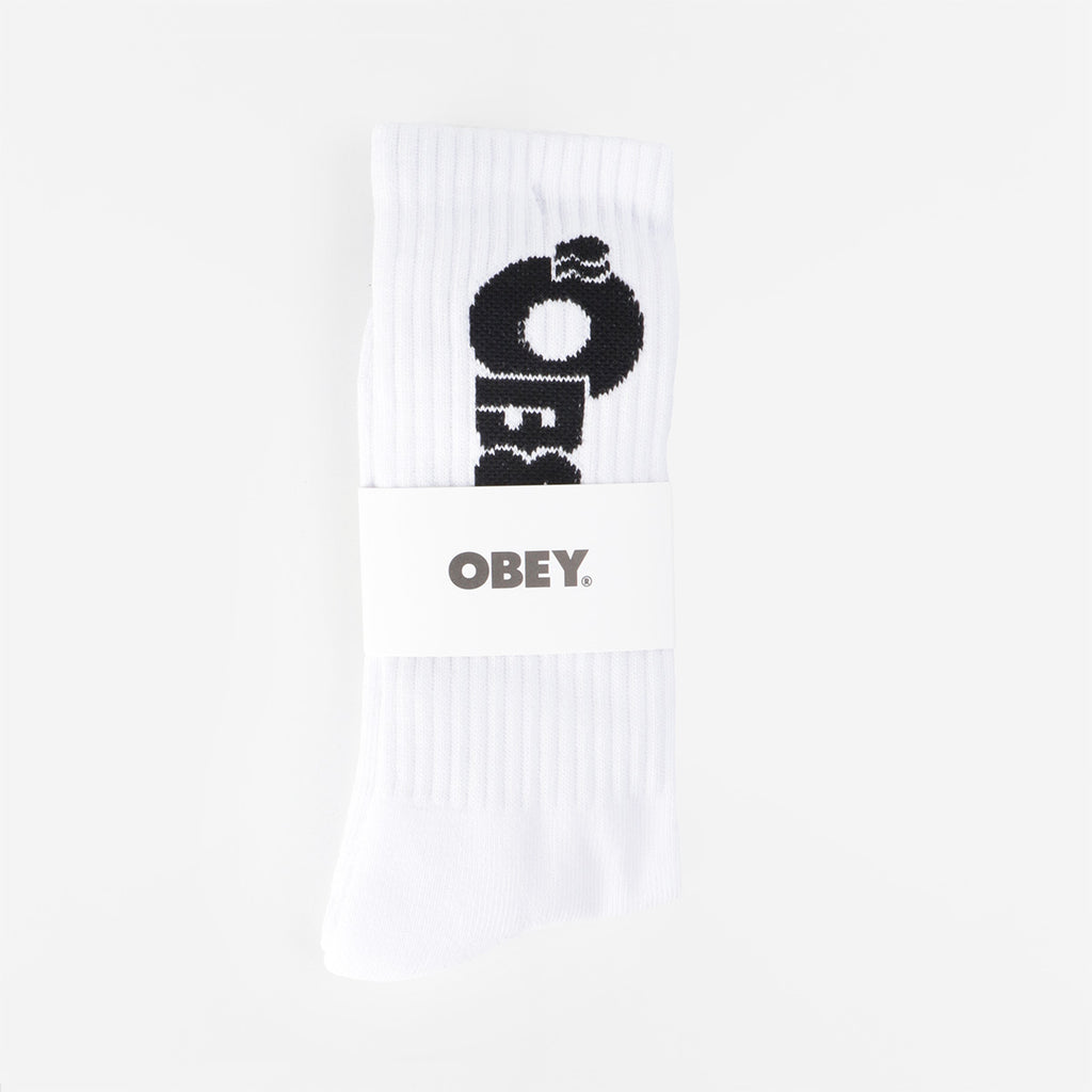 OBEY Andy Socks, White, Detail Shot 2