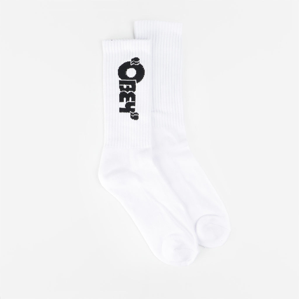 OBEY Andy Socks, White, Detail Shot 1
