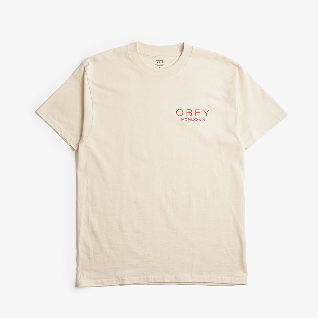 OBEY Bella Maximus T-Shirt, Cream, Detail Shot 2