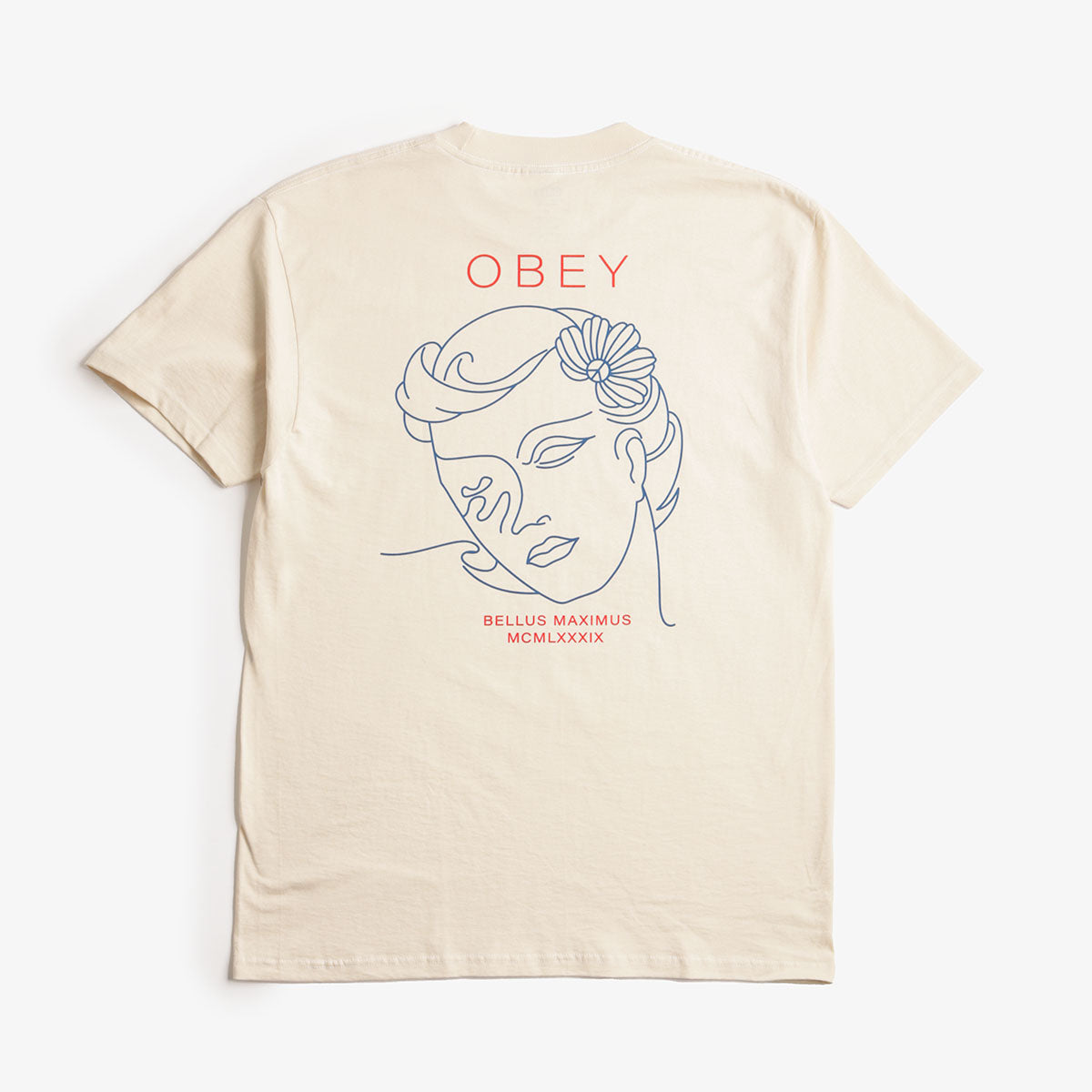 OBEY Bella Maximus T-Shirt, Cream, Detail Shot 1