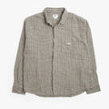 OBEY Bigwig Jack Woven Shirt in Brown check, front view
