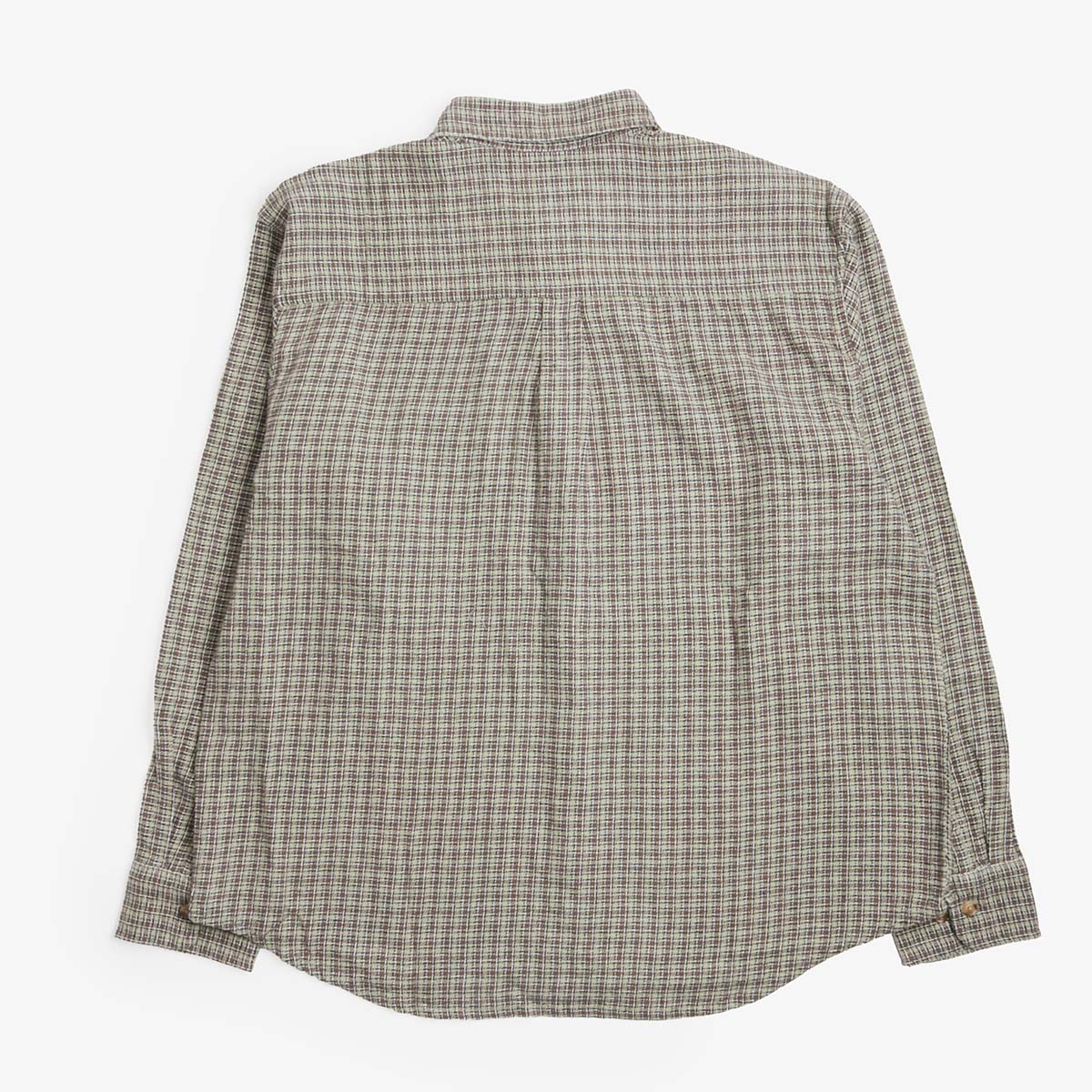 OBEY Bigwig Jack Woven Shirt in Brown check, back view