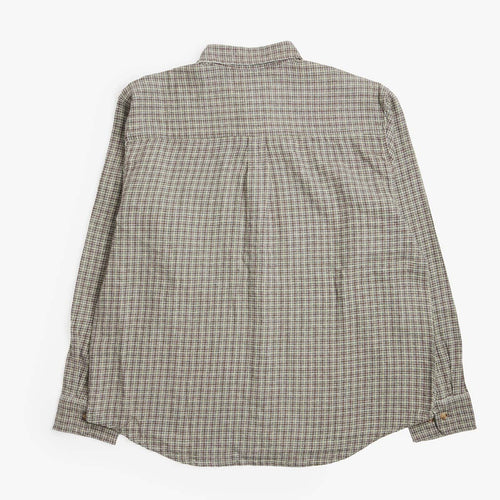 OBEY Bigwig Jack Woven Shirt in Brown check, back view