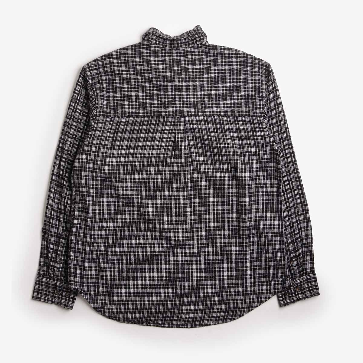 OBEY Bigwig Rick Woven Shirt, Black Multi, Detail Shot 2