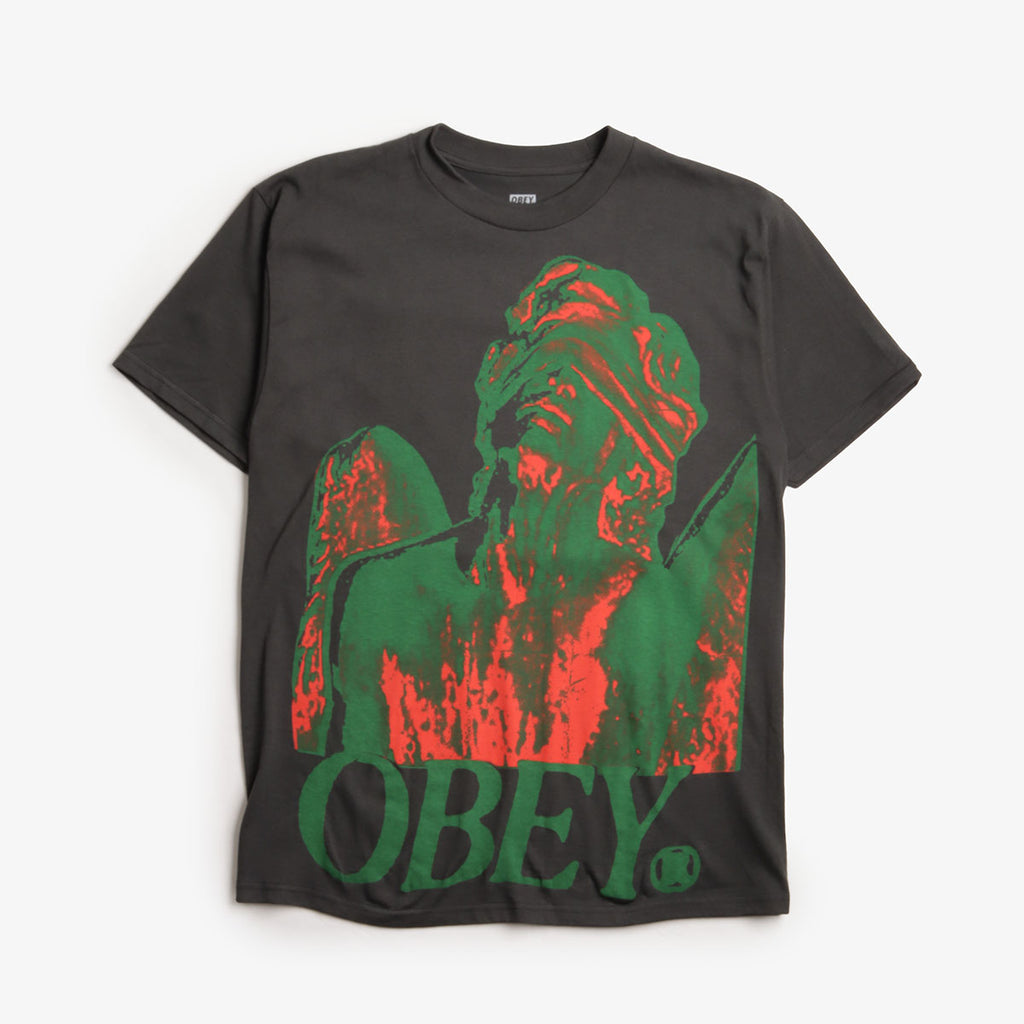 OBEY Blindfold T-Shirt, Vintage Black, Detail Shot 1