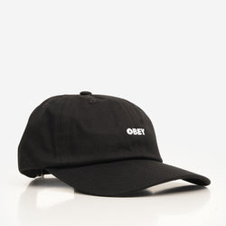 thumbnail OBEY Bold Curve 6 Panel Cap, Black, Detail Shot 1