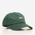 OBEY Bold Curve 6 Panel Cap, Spruce, Detail Shot 1