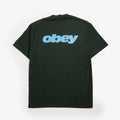 OBEY Bounce T-Shirt in Forest Green, back view