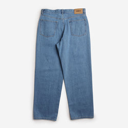 thumbnail OBEY Classic Baggy Denim Pant, Medium Stone Wash Light Indigo, Detail Shot 2