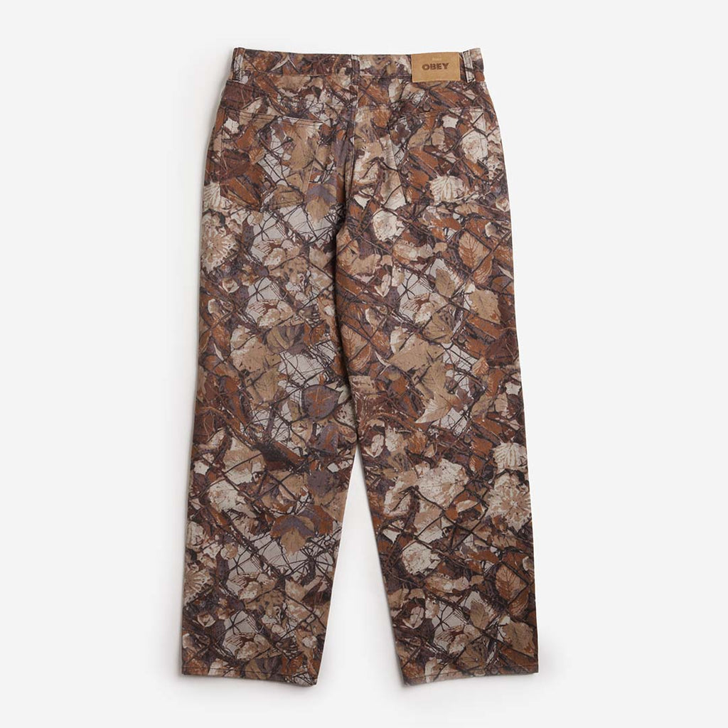 OBEY Classic Baggy Denim Pant, Fence Camo, Detail Shot 2