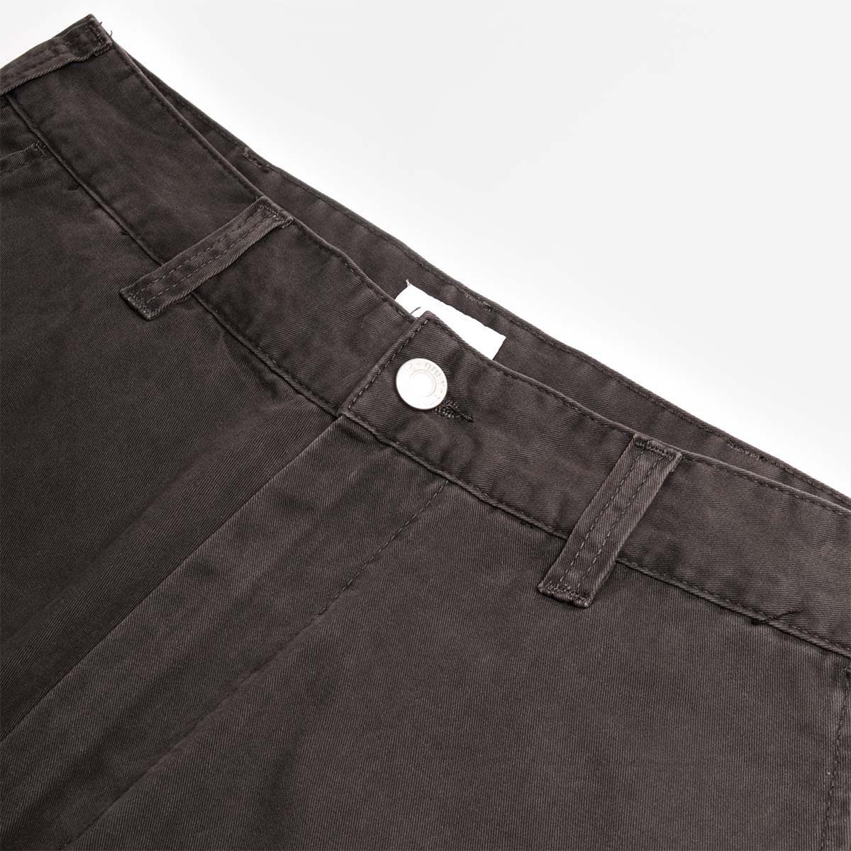 OBEY Commons Shorts, Black Faded Wash, Detail Shot 3