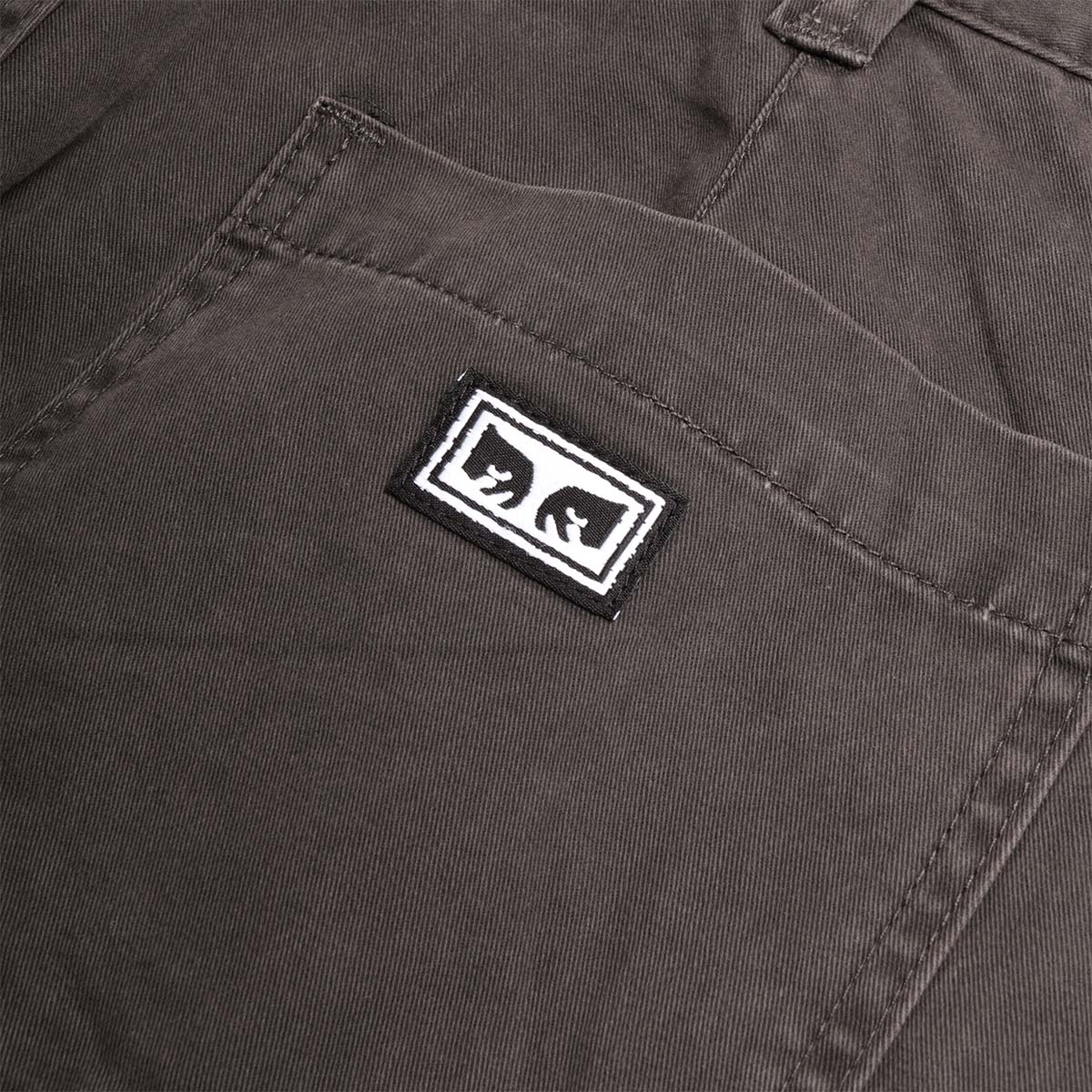 OBEY Commons Shorts, Black Faded Wash, Detail Shot 5