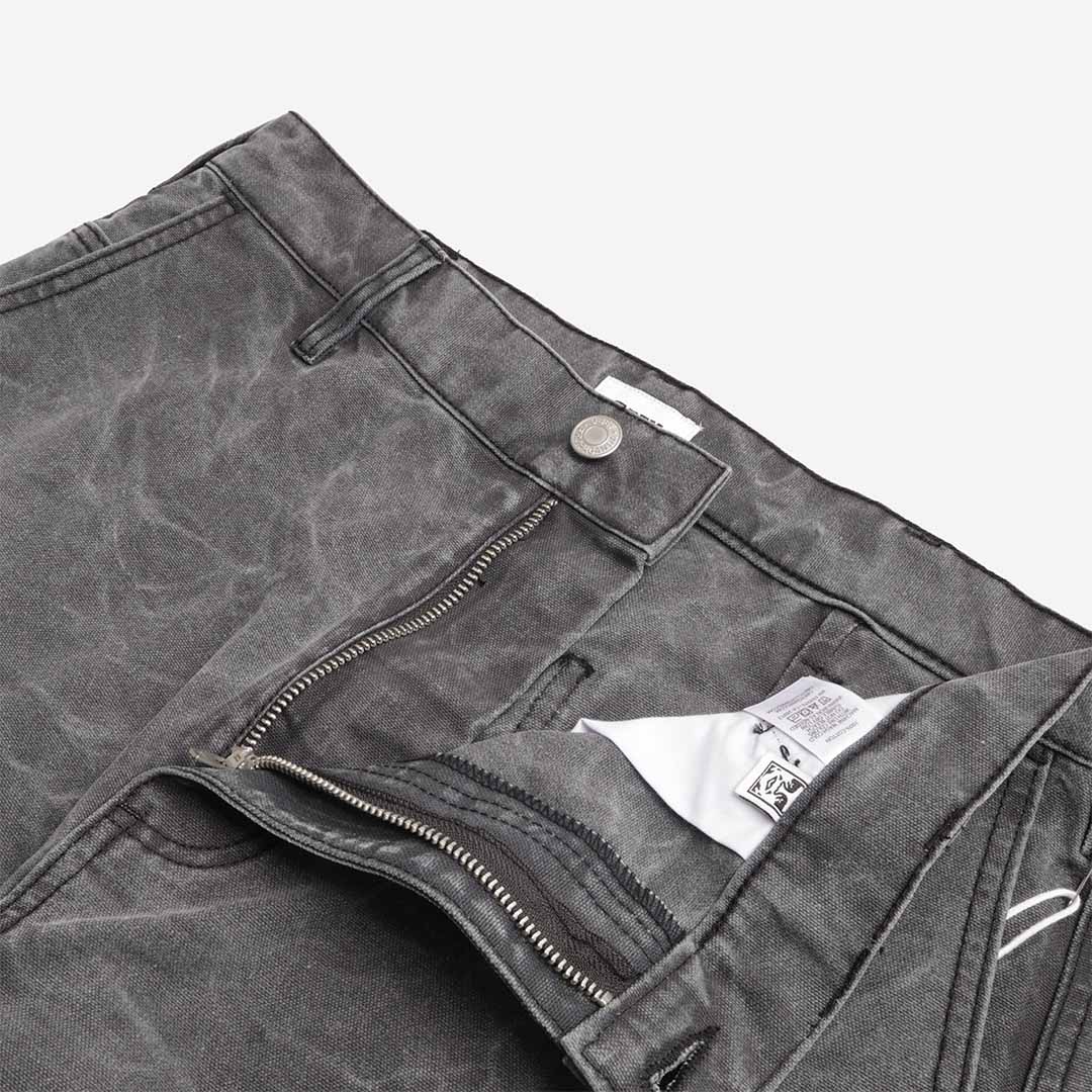 OBEY Commons Wrinkle Pant, Black Wrinkle Wash, Detail Shot 2