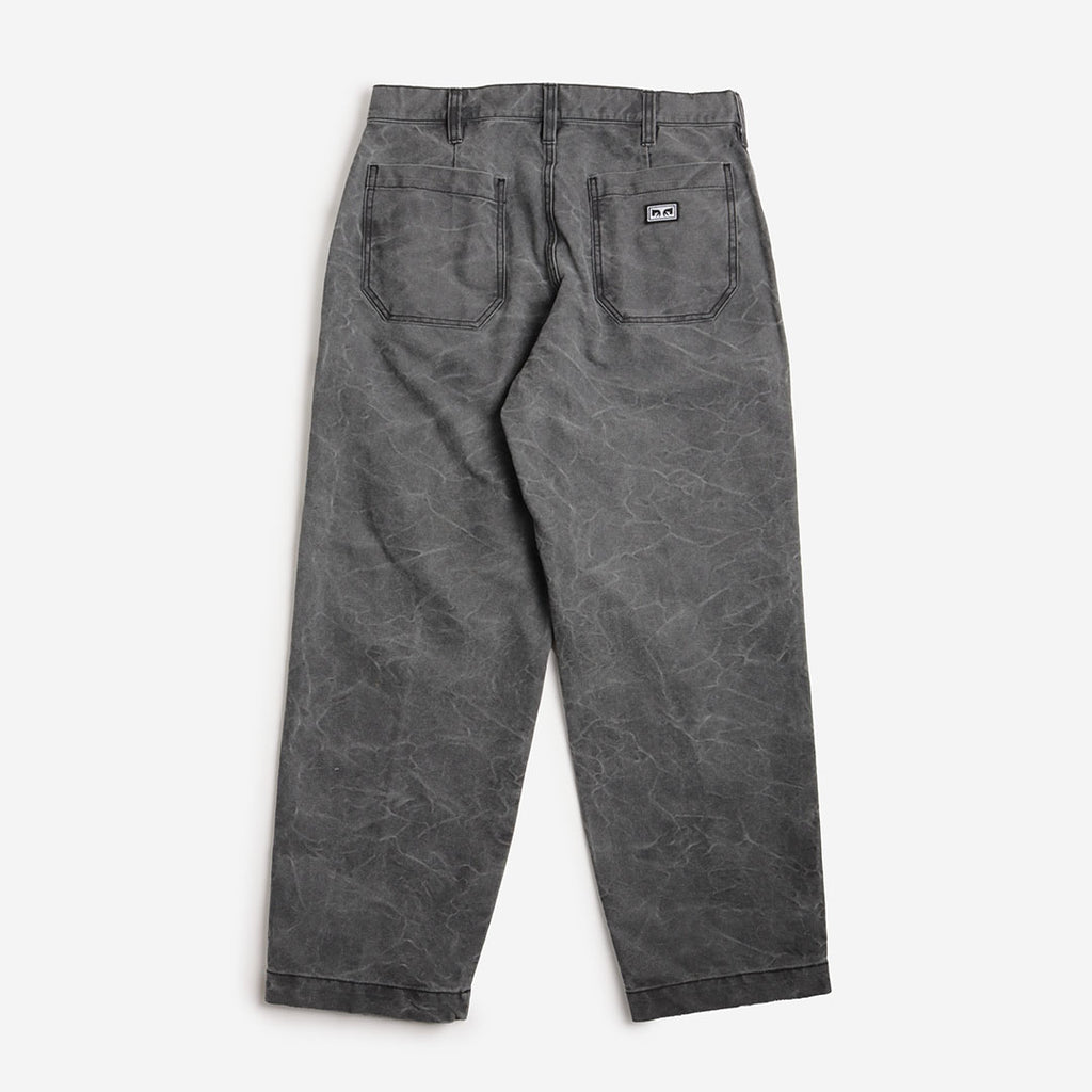 OBEY Commons Wrinkle Pant, Black Wrinkle Wash, Detail Shot 4