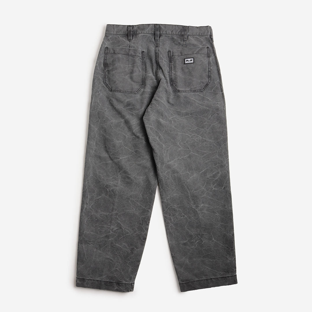 OBEY Commons Wrinkle Pant, Black Wrinkle Wash, Detail Shot 4