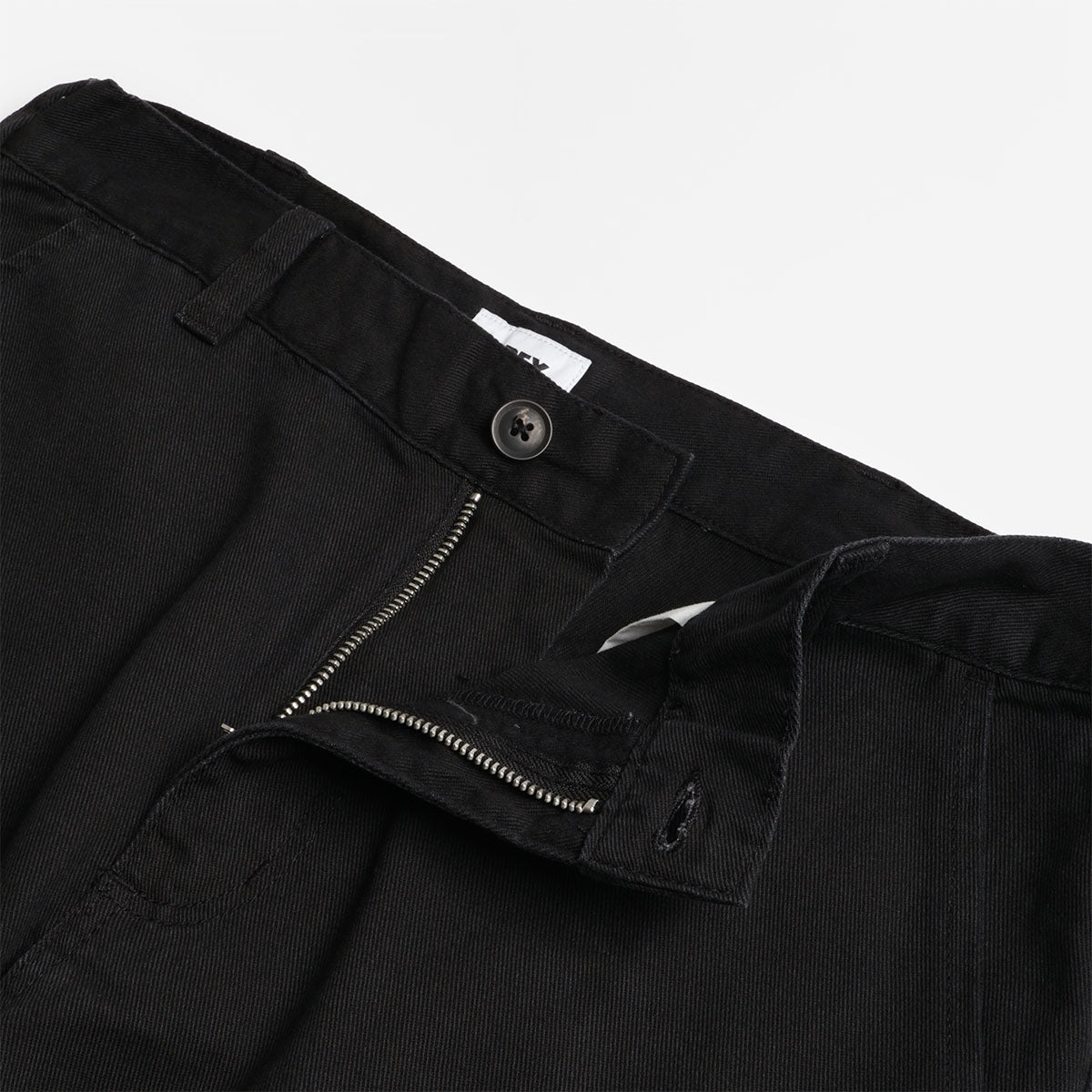 OBEY Daily Shorts, Black Faded Wash, Detail Shot 2