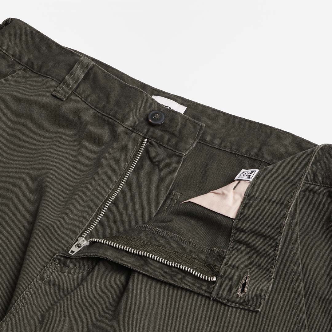 OBEY Daily Shorts, Rosin Faded Wash, Detail Shot 2