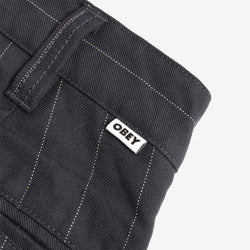 thumbnail OBEY Dean Stripe Pleated Pant, Midnight Navy Multi, Detail Shot 5
