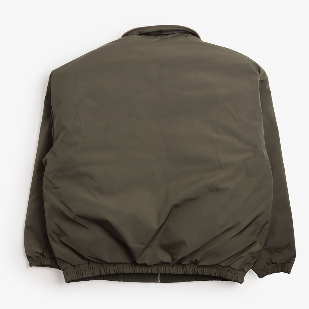 OBEY Elysian Jacket in Olive, back view