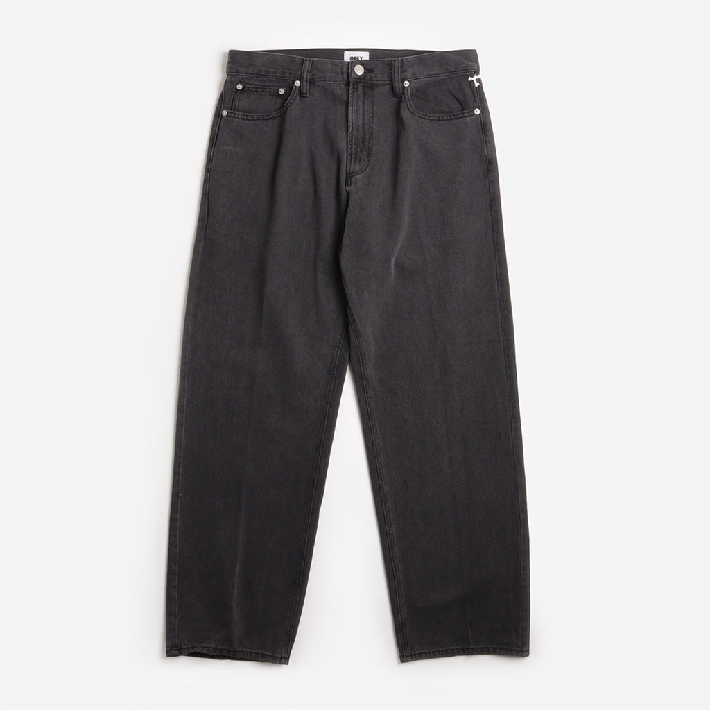 OBEY Emerson Denim Pant, Washed Black, Detail Shot 1