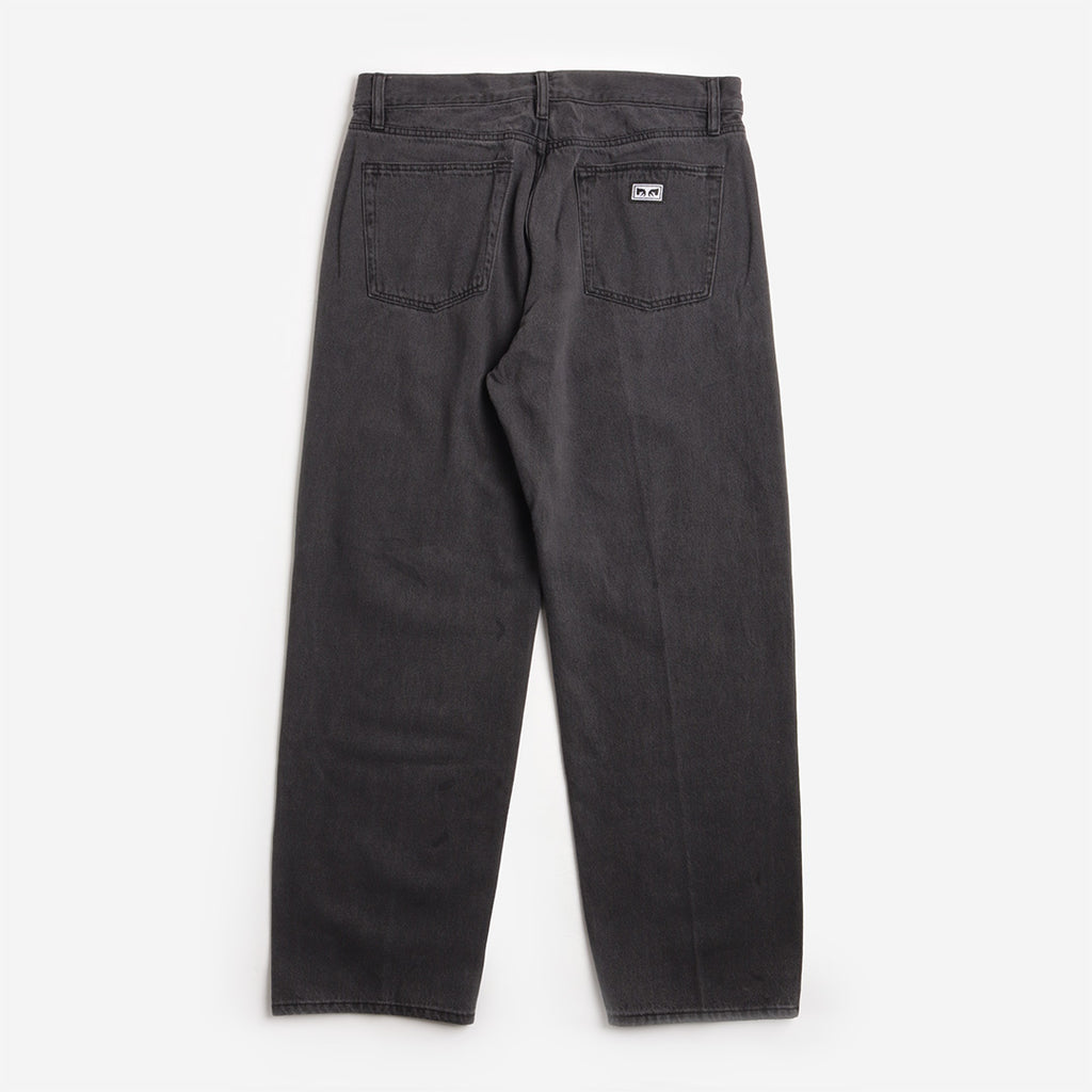 OBEY Emerson Denim Pant, Washed Black, Detail Shot 2