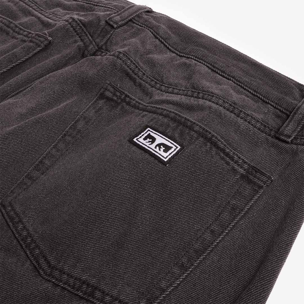 OBEY Emerson Denim Pant, Washed Black, Detail Shot 5